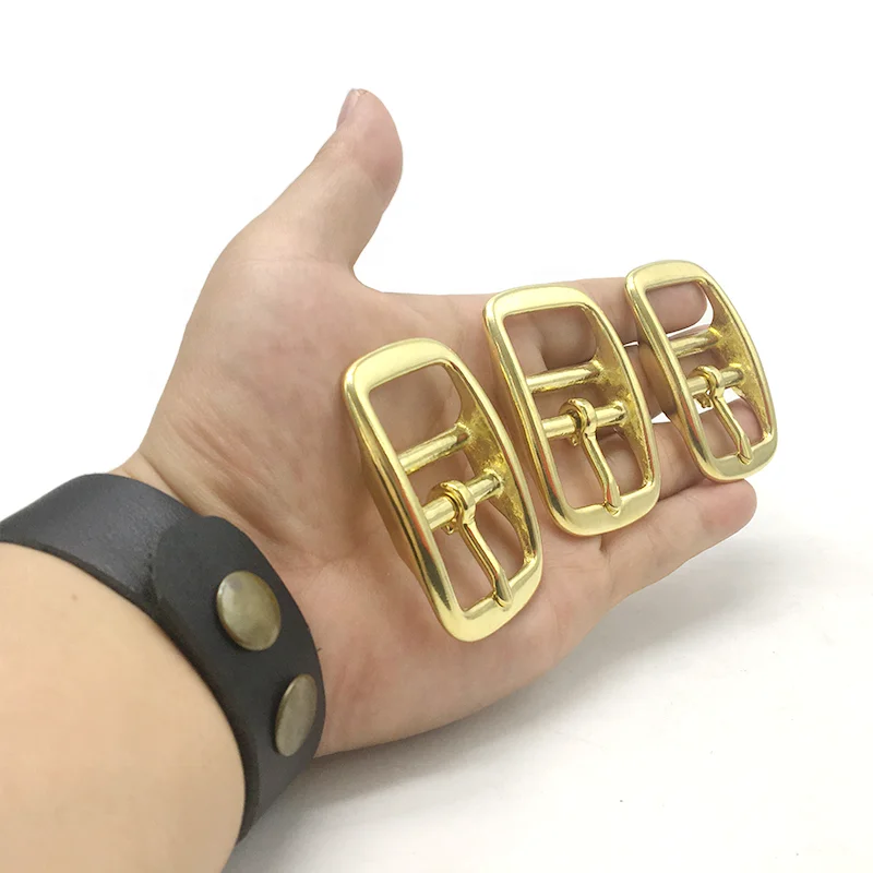 Carosung, логотип на заказ, твердые латунные пряжки, частные этикетки, пряжка для пятки, двойная Центральная балка, латунные пряжки 1 дюйм для ремня