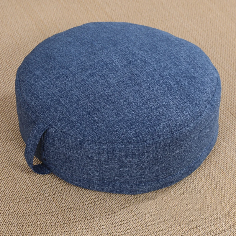 New Arrival Natural Hemp Fabric Round Floor Seat Cushion Eco-friendly Tatami Mats Detachable And Washable Meditation Cushion