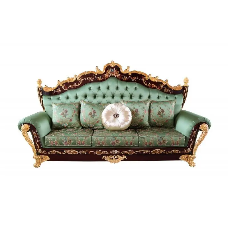 Combined French court large family luxury solid wood sofa villa living room furniture Italian European fabric sofa customization