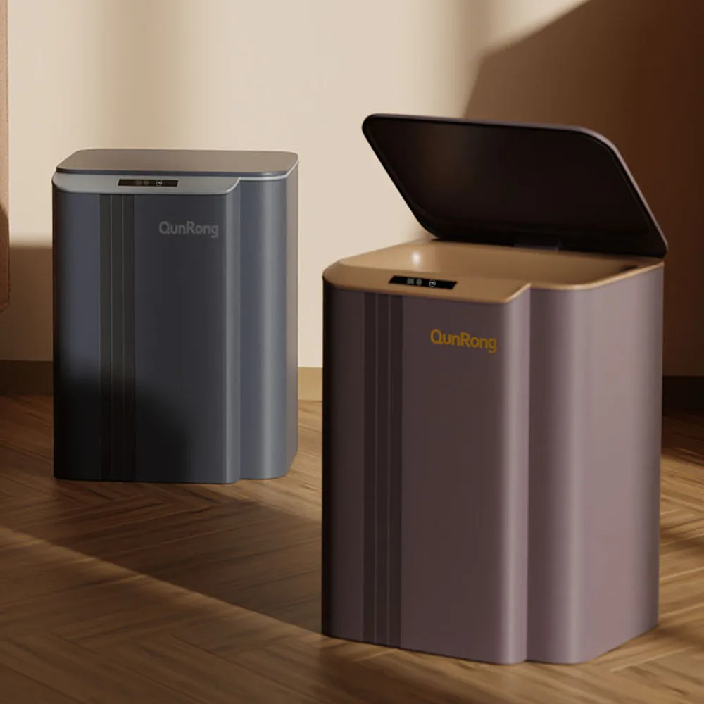 Oem Grey 13L / 18L / 23L Sensor trash bin Sleek Dustbins Smart Waste Bins Intelligent Garbage Can