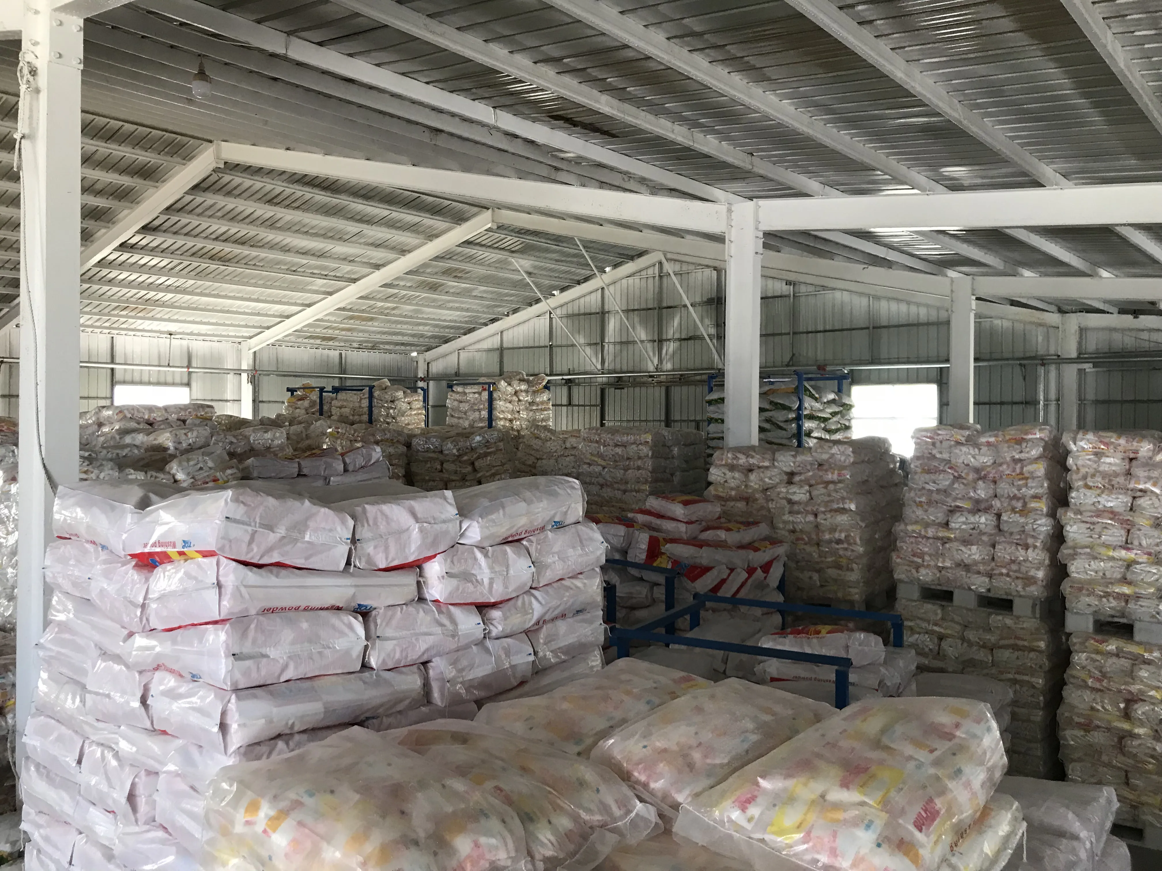 Soap Powder Bag Detergent Plastic 10kg 5kg  White Blue Oem Apparel Phosphorus