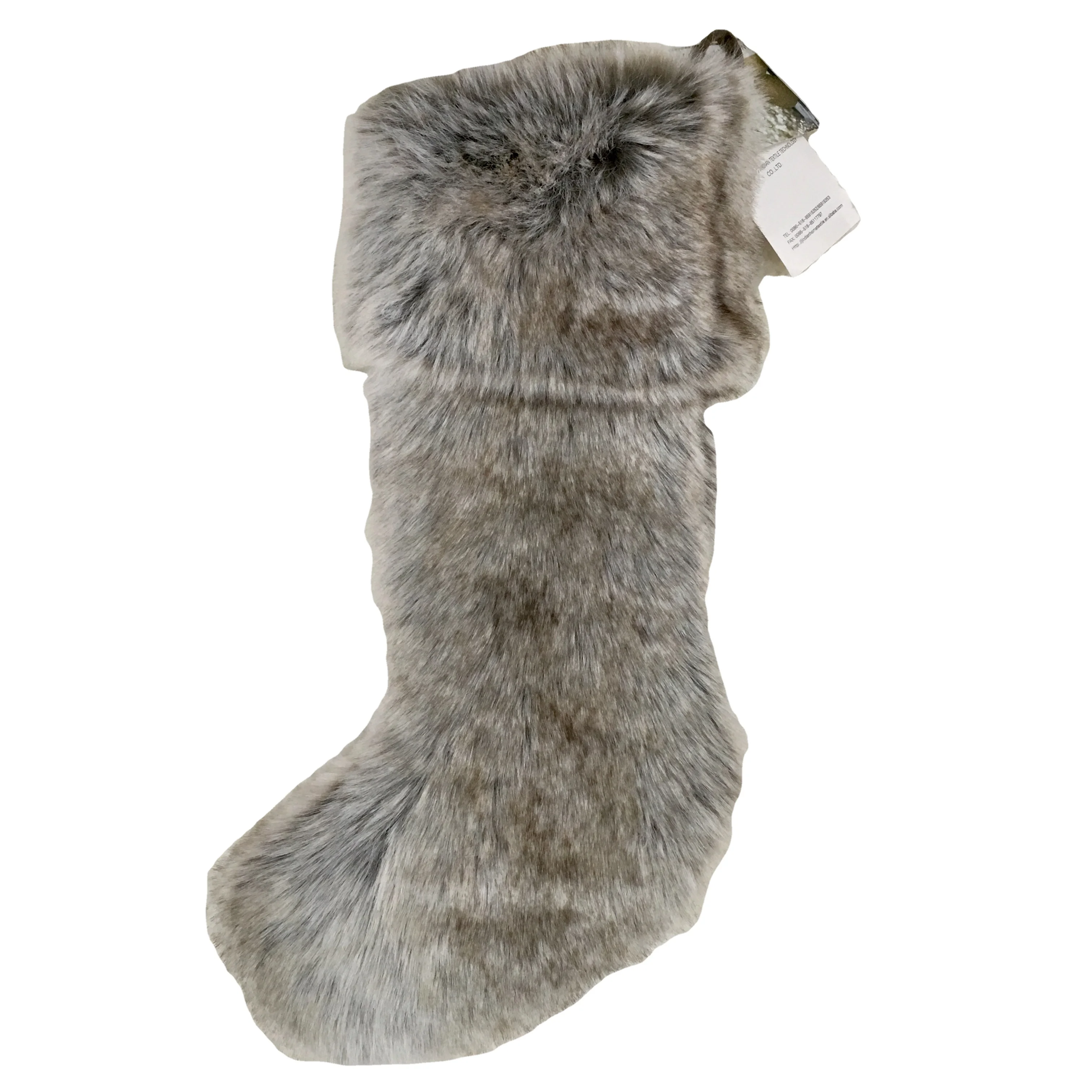 Новый дизайн, рождественские носки-чулки из искусственного меха с Санта-Клаусом, подарки, украшения