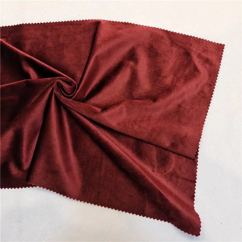 sofa fabric manufacturer luxury modern  hotel soft plain solid polyester velvet sofa  interior decoration fabric