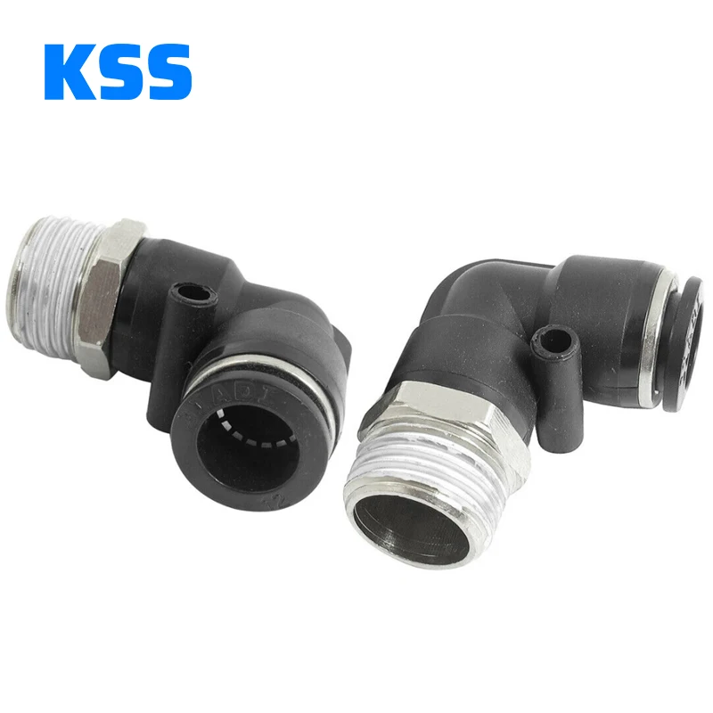 One touch PL series push in hose pipe pneumatic joint male thread plastic tube brass fitting push fittings pneumatic parts