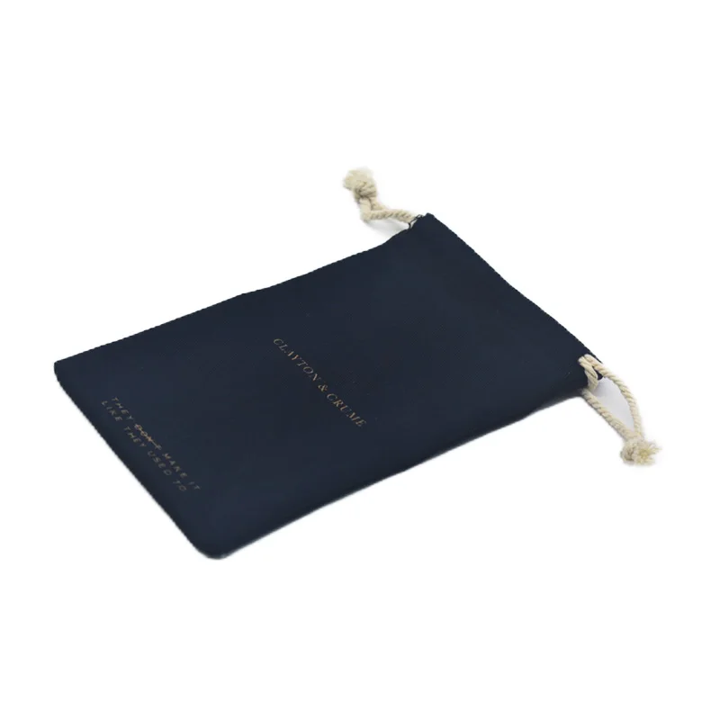 Customized Cotton Twill Drawstring Bag With Custom Logo Drawstring Jewelry Package Bag