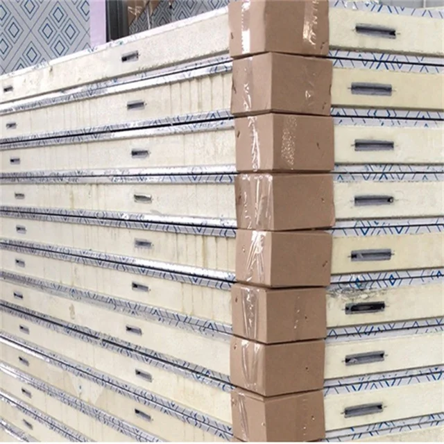 Factory Direct Supply Walls and Roof PU Polyurethane Insulated Foam Sandwich Panels for Cold Room Storage