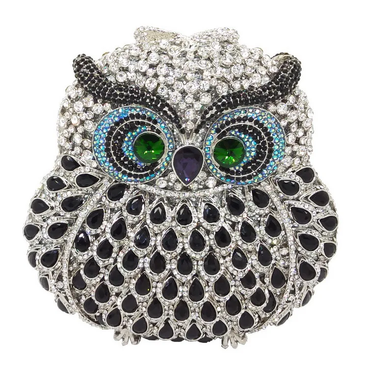 
Woman High Quality Evening Clutch Purse Animal Bird Shape Clutch Crystal Rhinestone Handbags Wedding Clutches For Woman 