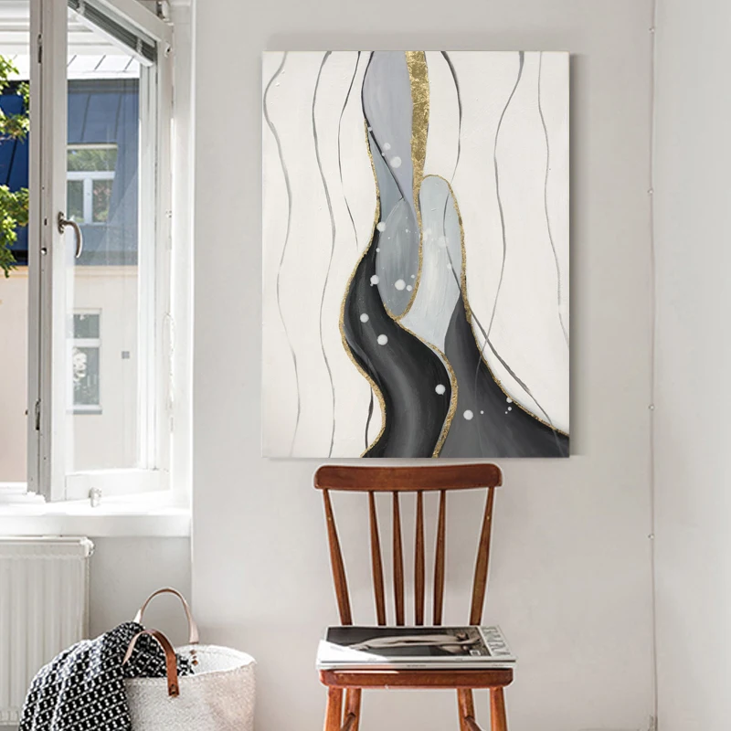 Customized Hand Painted Handmade on Canvas Paintings for Room Wall Art on Sale abstract acrylic painting