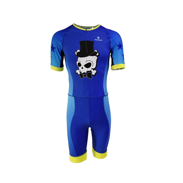 Custom High Elastic Inline Sublimation Speed Skating Suit Cycling Skin Suit