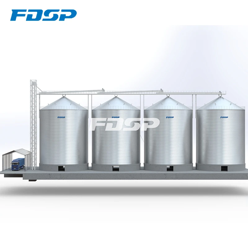 Hot Sale CE/ISO/SGS Approved Bottom Grain Silo Grain Steel Storage Silo