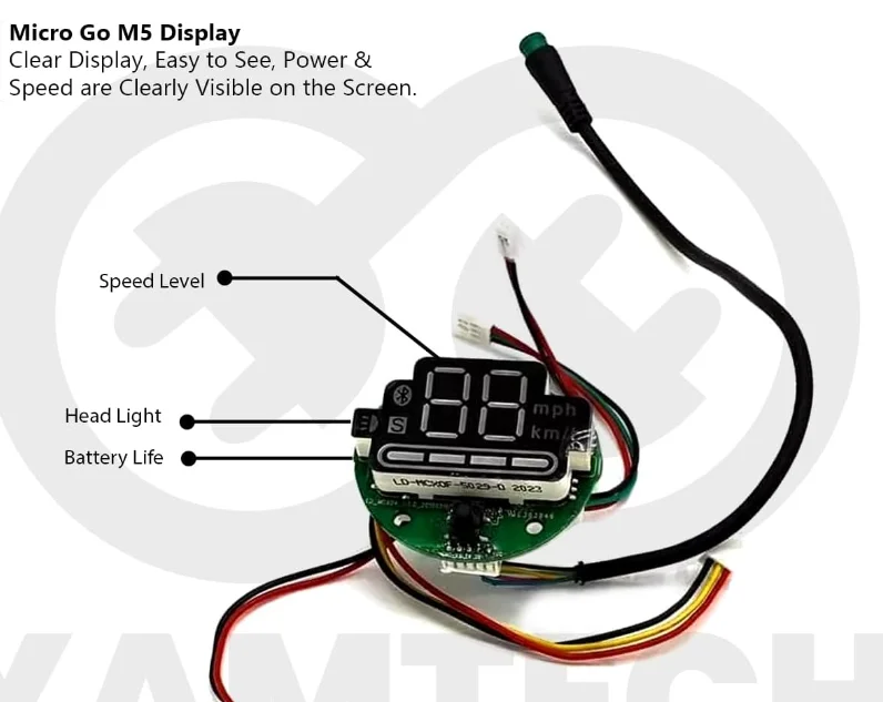 Micro Go M5 электрический скутер дисплей ЖК-электрический цифровой