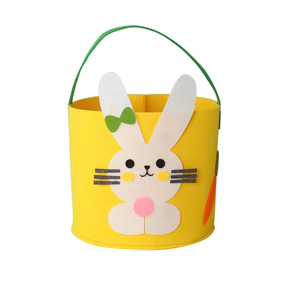 Wholesale Easter Rabbit Bag Gift Bag Felt Fabric Easter Bunny Baskets For Decorations