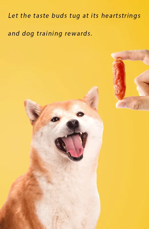 Dog snacks Pet drying crystal sausage Small batch, OEM and ODM are available, customized with different flavors.