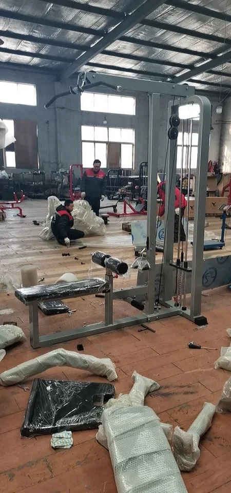 Dual Functional Machine Fitness Device Gym Equipment Pin Loaded Lat Pulldown/Low Row