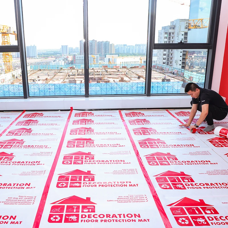 Processing Custom Ground Protective Film Manufacturers Wholesale Floor Tile Tile Protective Film Opp Film Decoration