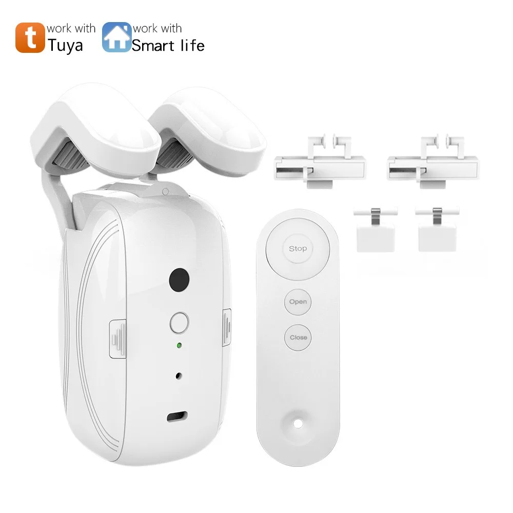 Tuya Mini Smart Curtain Drivers only Automatic Electric Motorized For Living Room Laundry Room