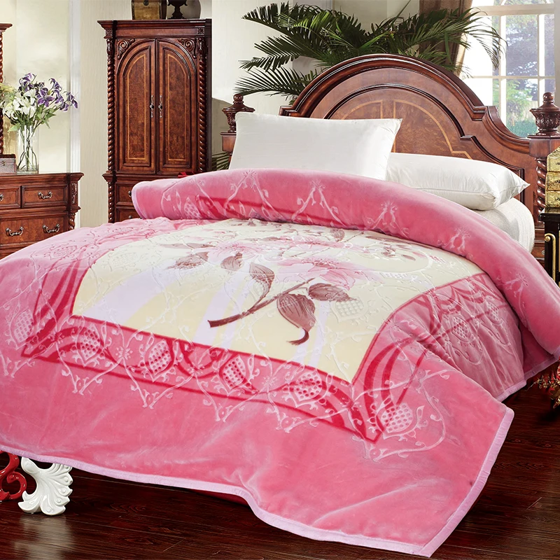 
HOT!Tender Touch double ply 4.5kg/5kg/55kg Korean style mink blankets 