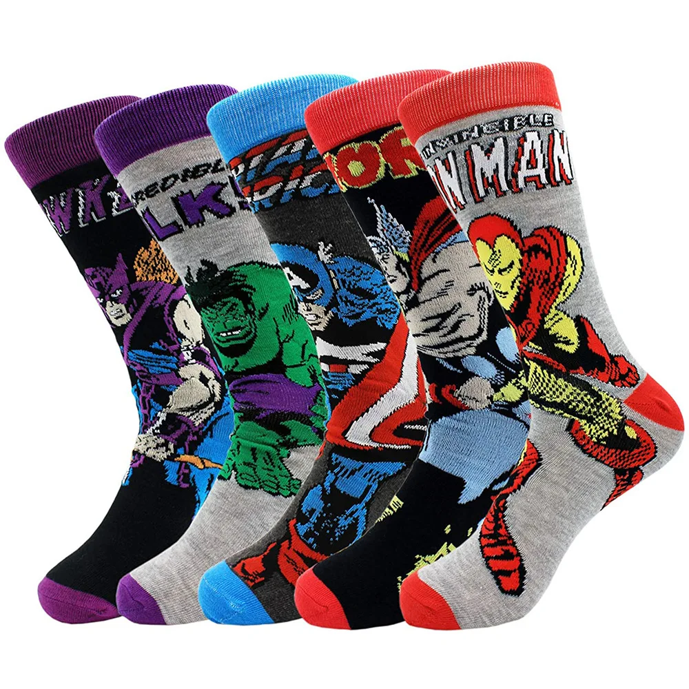 custom factory Jacquard  tube Socks mens funny casual socks