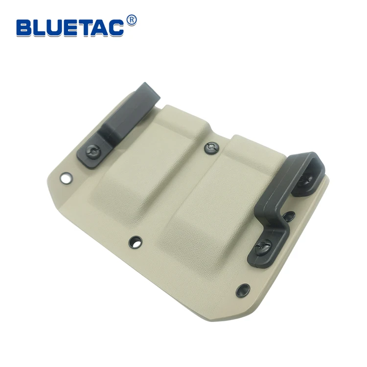 Bluetac Premium Quality Tactical Kydex Double Mag Pouch Fit For Many Popular Gun Modes Inner 9mm Stack Mag Pouch