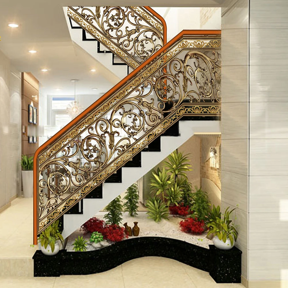 Top Wood wrought iron stair Railing Handrail Profiles