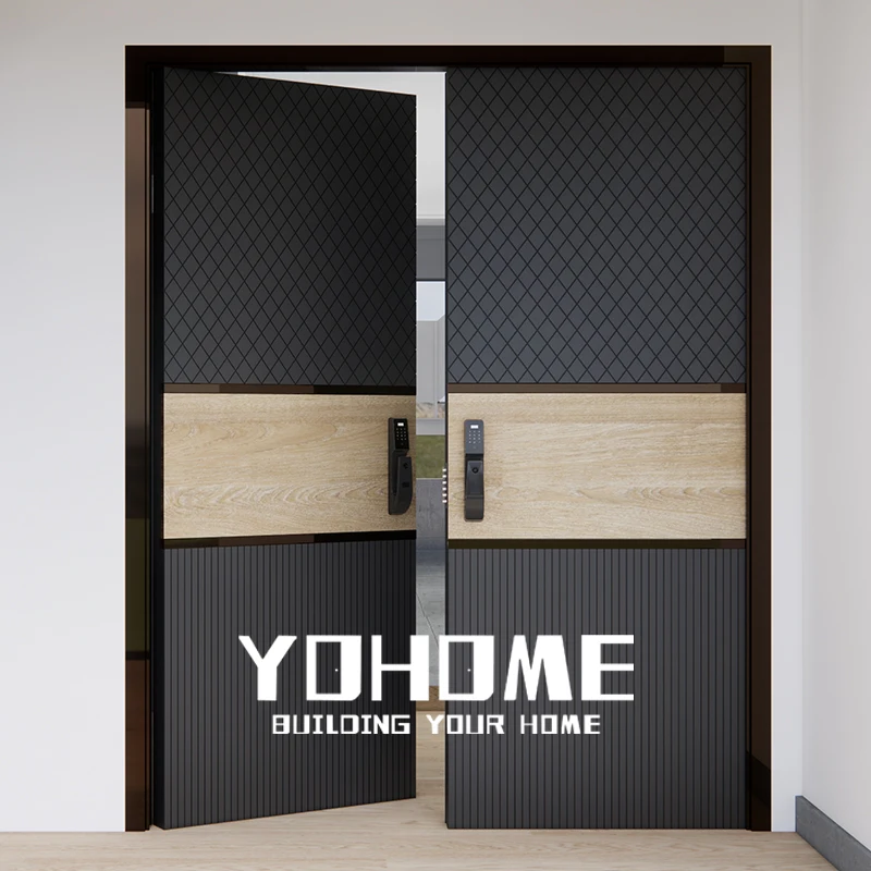 American bullet proof double doors for mansions porta blindata doppia anta double doors exterior entry double armored door