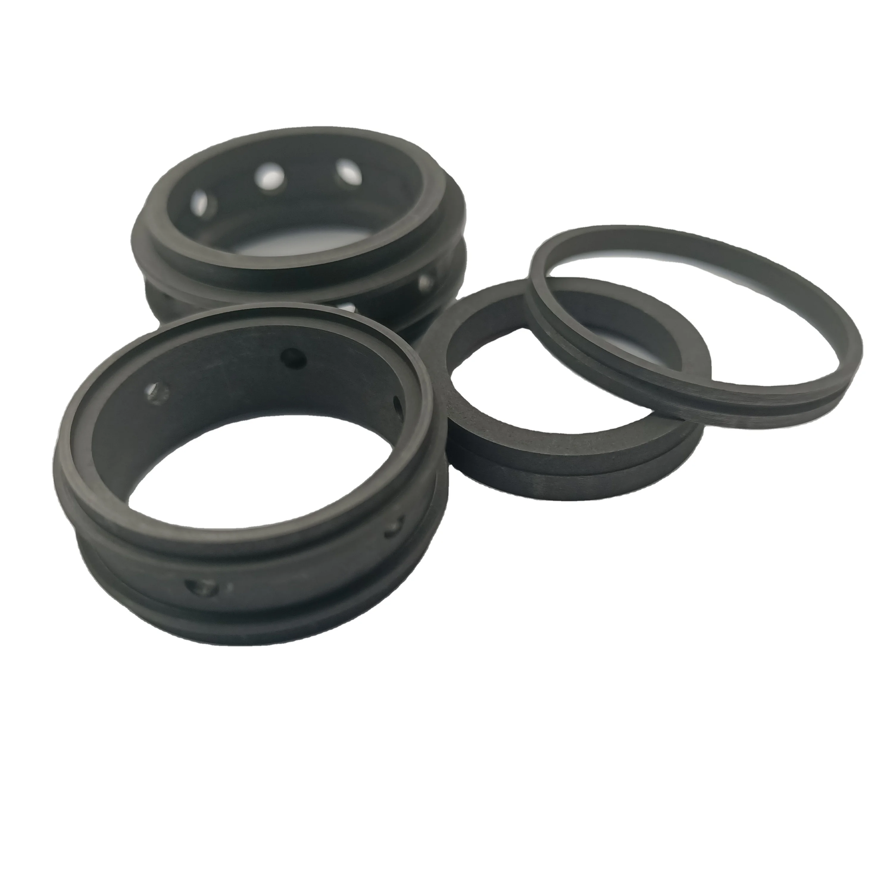 Graphite molded rings good lubrication property carbon graphite o ring