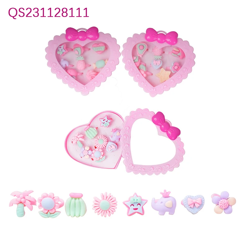QS Cheap Price Kids Girl Make Up Beauty Fashion Toys Multi Style Pretend Play Game Princess Jewelry Set Toys For Children Gift