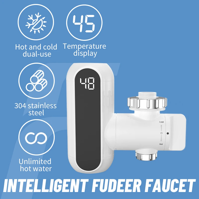 Tankless Electric Newest Water Heater Kitchen Instant Hot Water Tap Heater Water Faucet Instantaneous Heater 3400w 220V