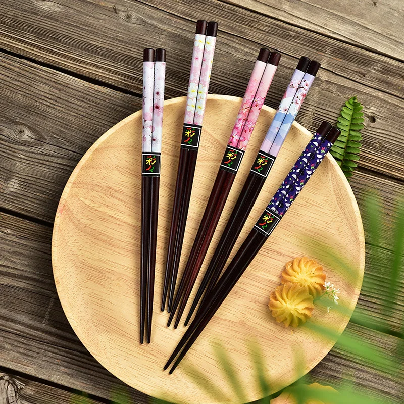 Custom full cover print Japanese Import samurai katana engraved personalize reusable wedding favor hair Chopstick for restaurant