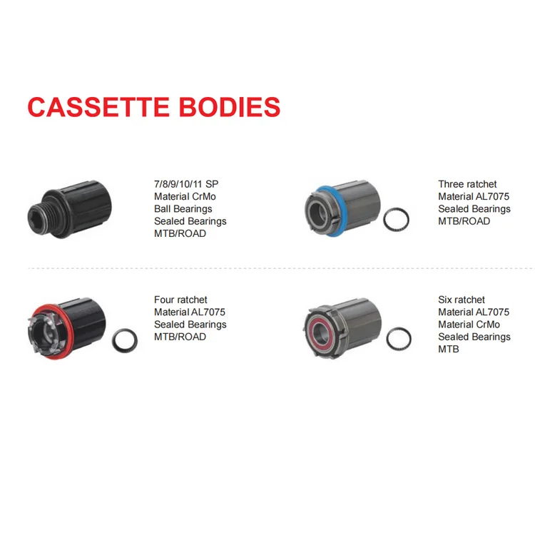 Factory price cassette body for bicycle hub motor hub smart trainer bike belt drive