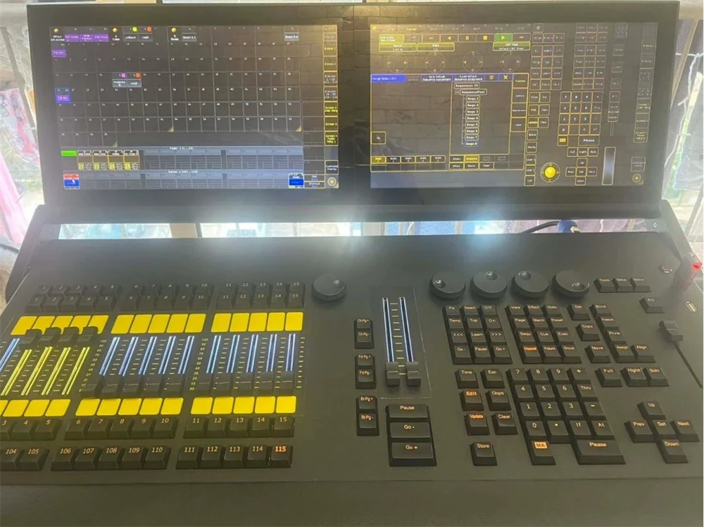 New Arrival intelligent DMX Controller MA2 T2 Touch Console with motorized faders For Professional Light Show