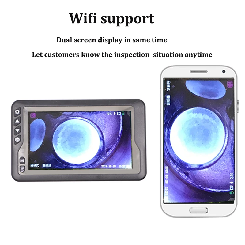 Горячая продажа видео бороскоп с HD камерой 5,5 мм объектив камеры для проверки двигателя артикуляционный бороскоп