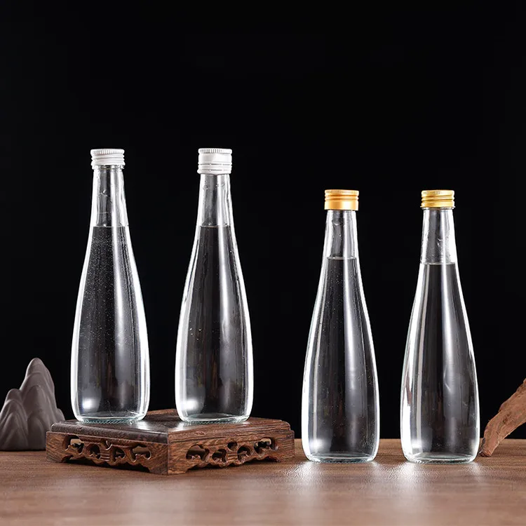 Spirits Alcoholic Drink Liquor Glass Frosted Empty Mineral Water Vodka Whiskey Wine Bottles
