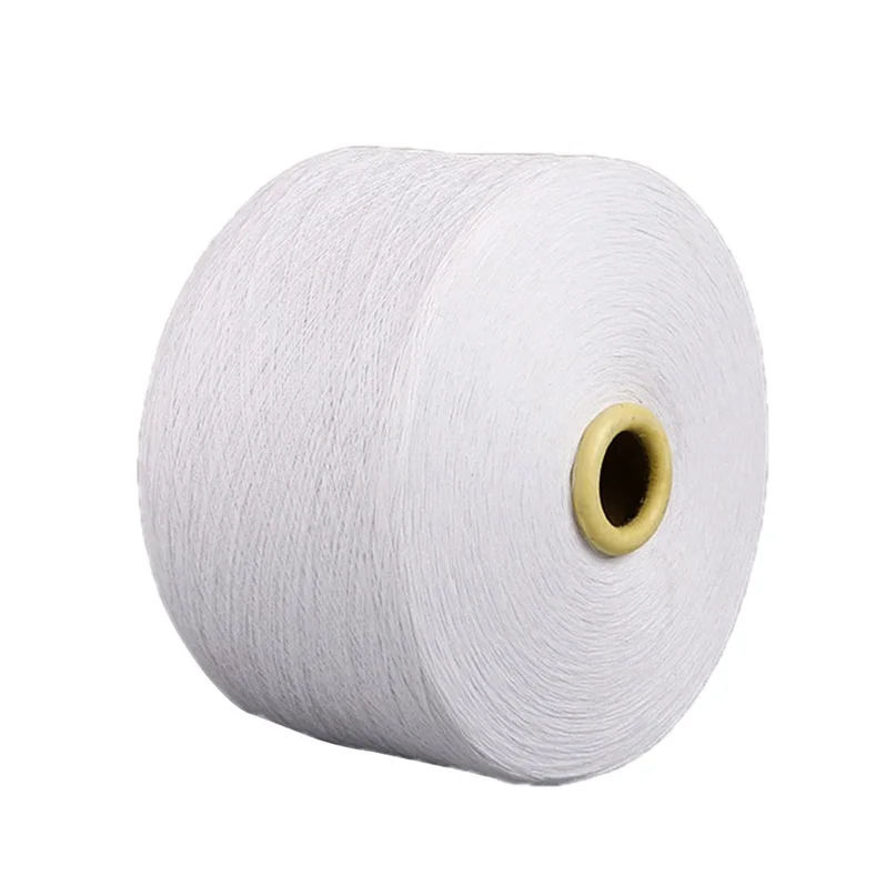 Low Price manufacturer natural white polyester cotton blended yarn