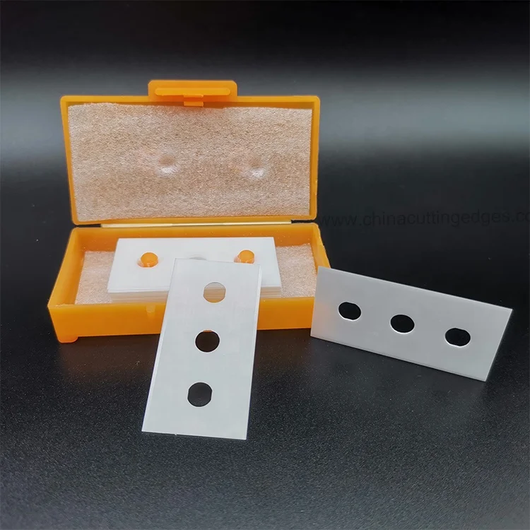 Zirconia Blades Slitting Machine Blade Ceramic Three Hole Blade