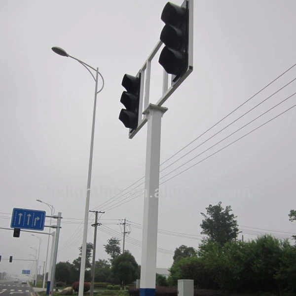 Открытый гальванизированный стальной светофор Полюс