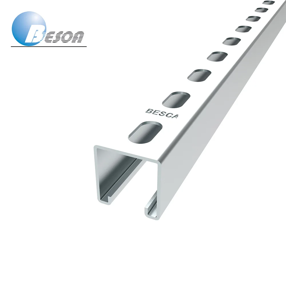 BESCA Double/Unistrut Steel Strut C Channel Clamp Galvanized Strut Channel Higher Quality