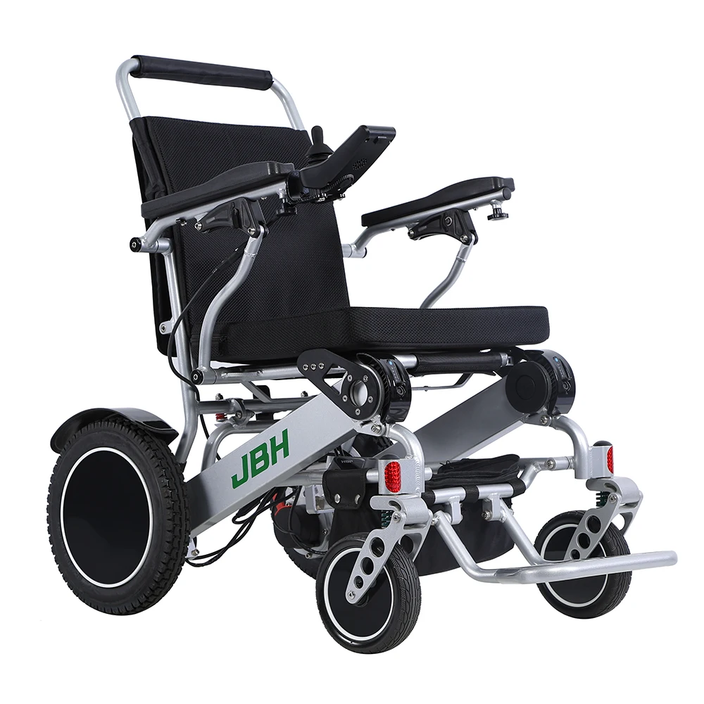 Electric Wheelchair D09 180kg Capacity Foldable Portable Lithium Battery Power Wheelchair for Elderly