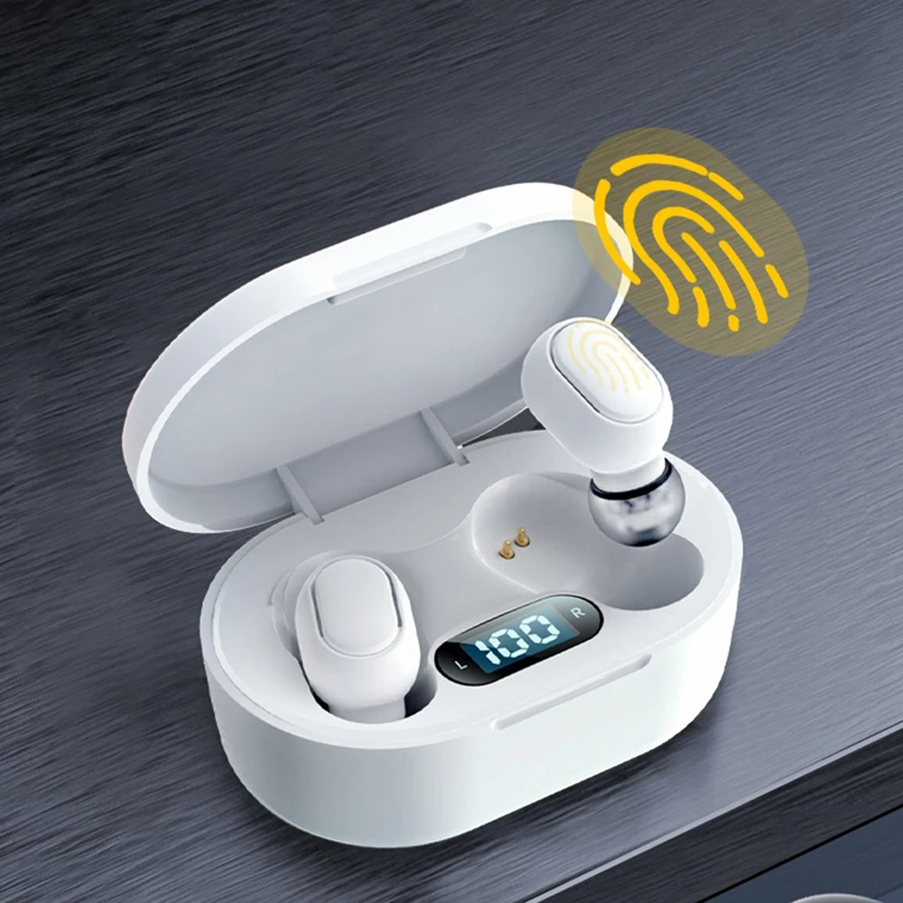 Led Display Sports Headset Fashion OEM Custom Touch Control Stereo Mini Wireless Earbuds Color E7S Earphone