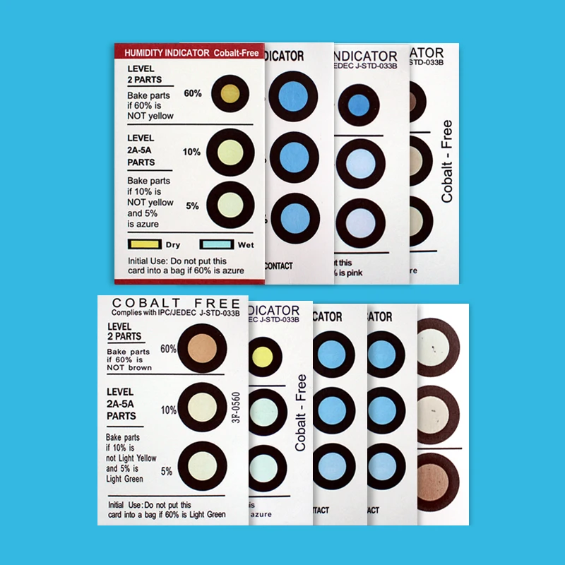 Humidity Test HIC Card Moisture Reacting Sticker