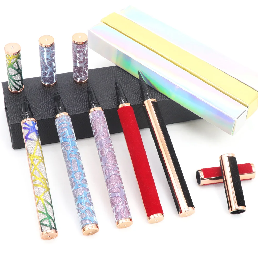 Latex Free Fast Drying Lashes Glue Pen Eyeliner Bling Adhesive OEM Colorful Adhesive Eye Liner