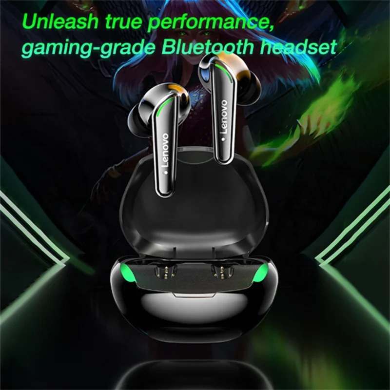 Новая Оригинальная игровая гарнитура Lenovo XT92 TWS с низкой задержкой 9D стерео HiFi Профессиональный геймер Bluetooth наушники микрофоном