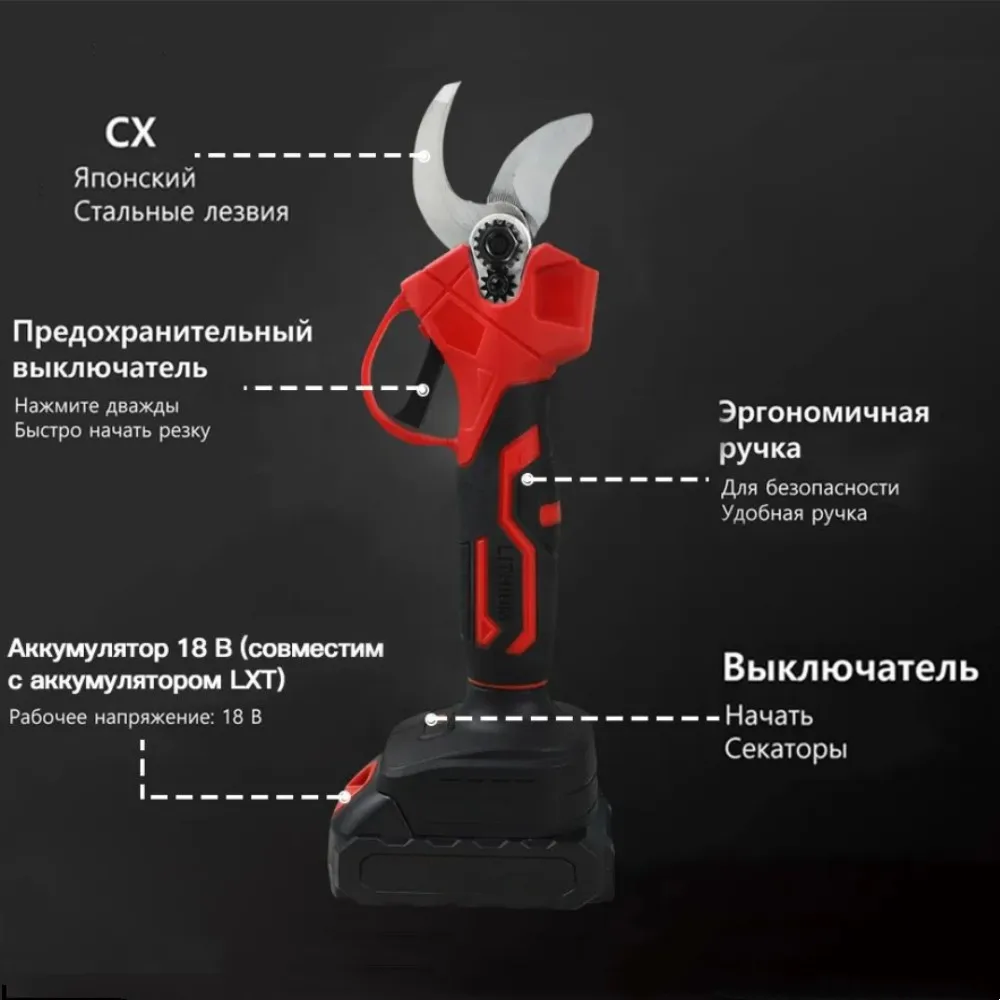 Ножницы с литиевым аккумулятором