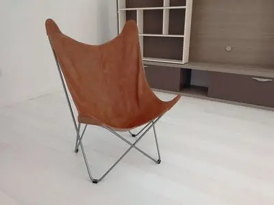 Modern design home furniture chair Italian leather Butterfly Chair Single Lounge Leisure Chair for living room