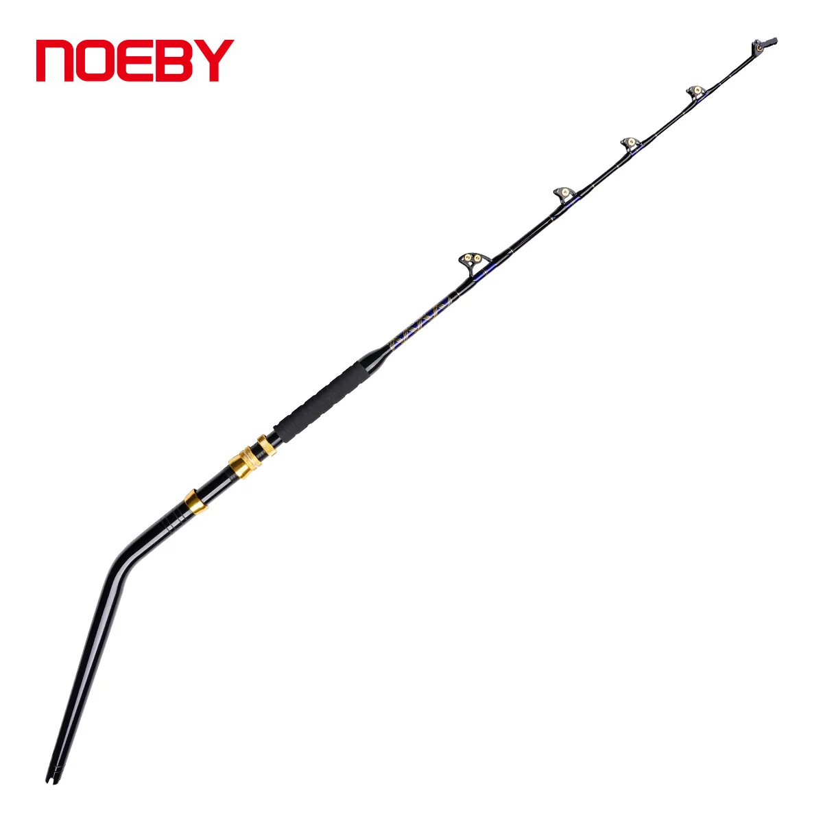 NOEBY 1.83m 50-80LBS Offshore All Roller Conventional Rod Swivel Roller Tip Bent Aluminum Butt Trolling Rods for Saltwater