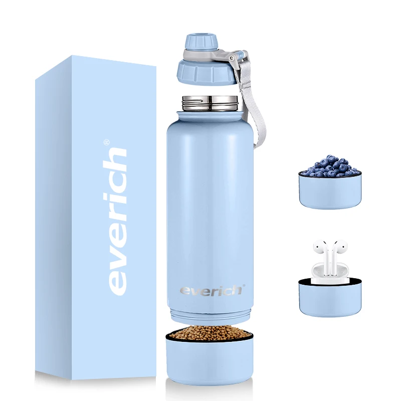 Hot Selling Everich Sport Double Wall Stainless Steel Thermos Vacuum Water Bottle Outdoor Use Feeder Container