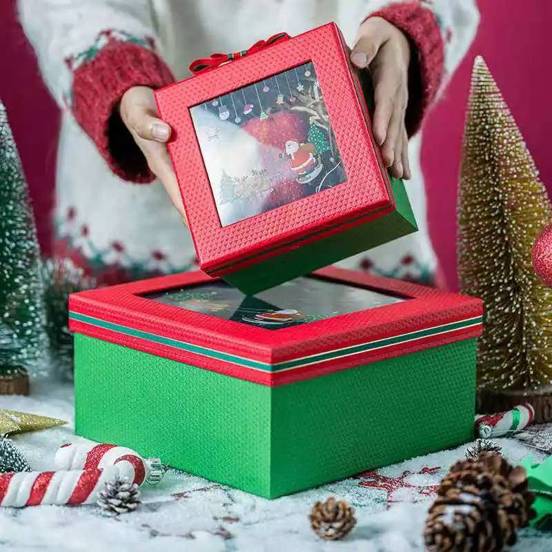 
New Design ODM OEM Fruit Packaging Mini Cracker Present Big Advent Christmas Paper Gift Box 