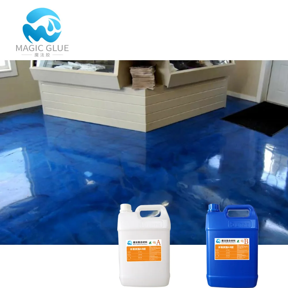 Wholesale 2 part epoxy resin clear for metallic paint floor
