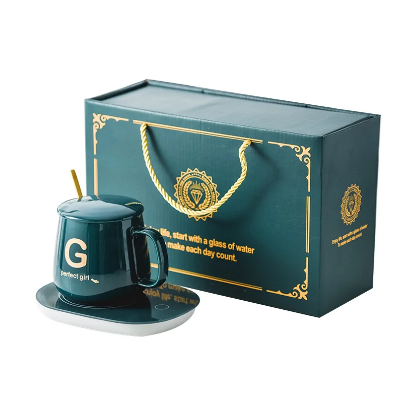 Smallorders G0124 Hot selling creative and practical mothers day with lid new mother marble ceramic mug glass Gift Set