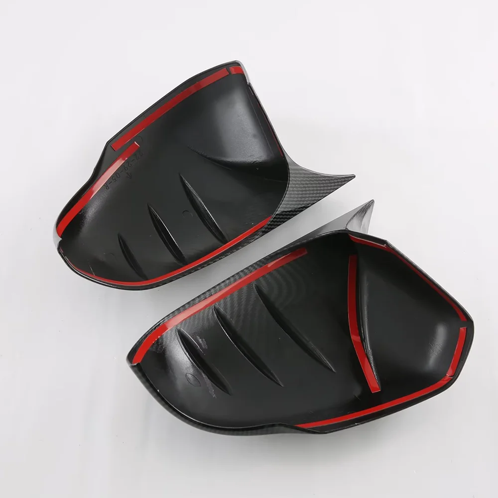 Carbon Color Auto Ox Horn Type Rear View Mirror Cover Protector Trim Body Kit Upgrade Car Accessories For 2023 Honda CR-V